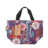 Eco Chic Purple Eco Chic Lightweight Foldable Lunch Bag Lush Floral