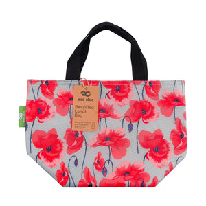 Eco Chic Eco Chic Lightweight Foldable Lunch Bag Poppies