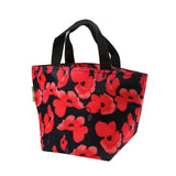 Eco Chic Navy Eco Chic Lightweight Foldable Lunch Bag Poppies