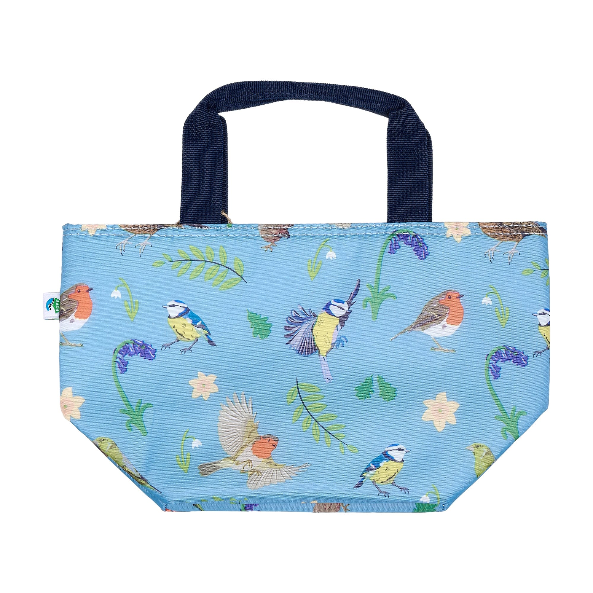 Eco Chic Eco Chic Lightweight Foldable Lunch Bag RSPB Birds