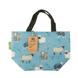 Eco Chic Blue Eco Chic Lightweight Foldable Lunch Bag Sheep Realism