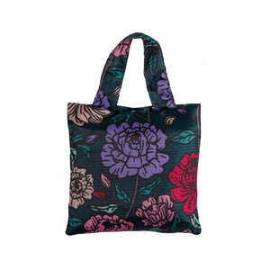 Eco Chic Green Eco Chic Lightweight Foldable Reusable Shopping Bag Big Bold Floral