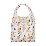 Eco Chic Beige Eco Chic Lightweight Foldable Reusable Shopping Bag Flowers