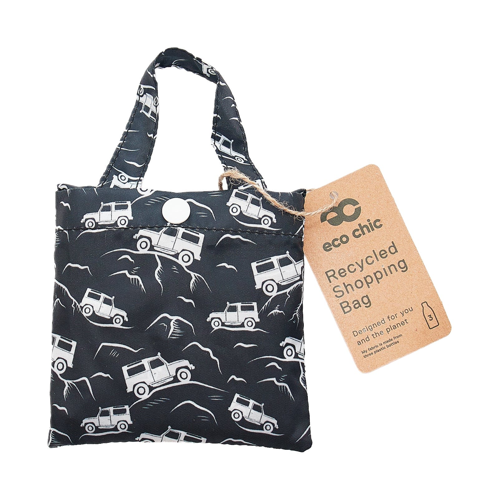 Eco Chic Eco Chic Lightweight Foldable Reusable Shopping Bag Landrovers