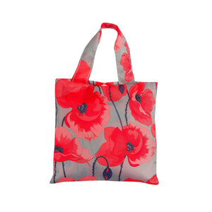 Eco Chic Eco Chic Lightweight Foldable Reusable Shopping Bag Poppies