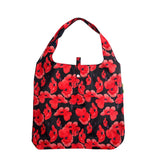 Eco Chic Navy Eco Chic Lightweight Foldable Reusable Shopping Bag Poppies