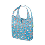 Eco Chic Teal Eco Chic Lightweight Foldable Reusable Shopping Bag Robins