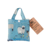 Eco Chic Eco Chic Lightweight Foldable Reusable Shopping Bag Sheep Realism