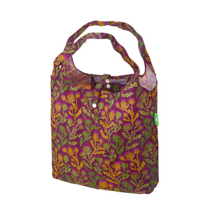 Eco Chic Purple Eco Chic Lightweight Foldable Reusable Shopping Bag Thistle