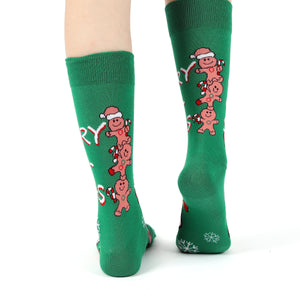 Eco Chic Eco Chic Organic Cotton Christmas Socks Gingerbread