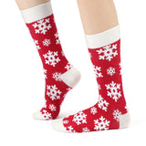 Eco Chic Eco Chic Organic Cotton Christmas Socks Snowflake