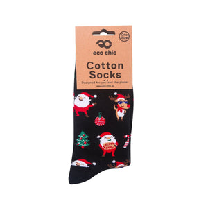 Eco Chic Eco Chic Organic Cotton Christmas Socks Xmas Assorted