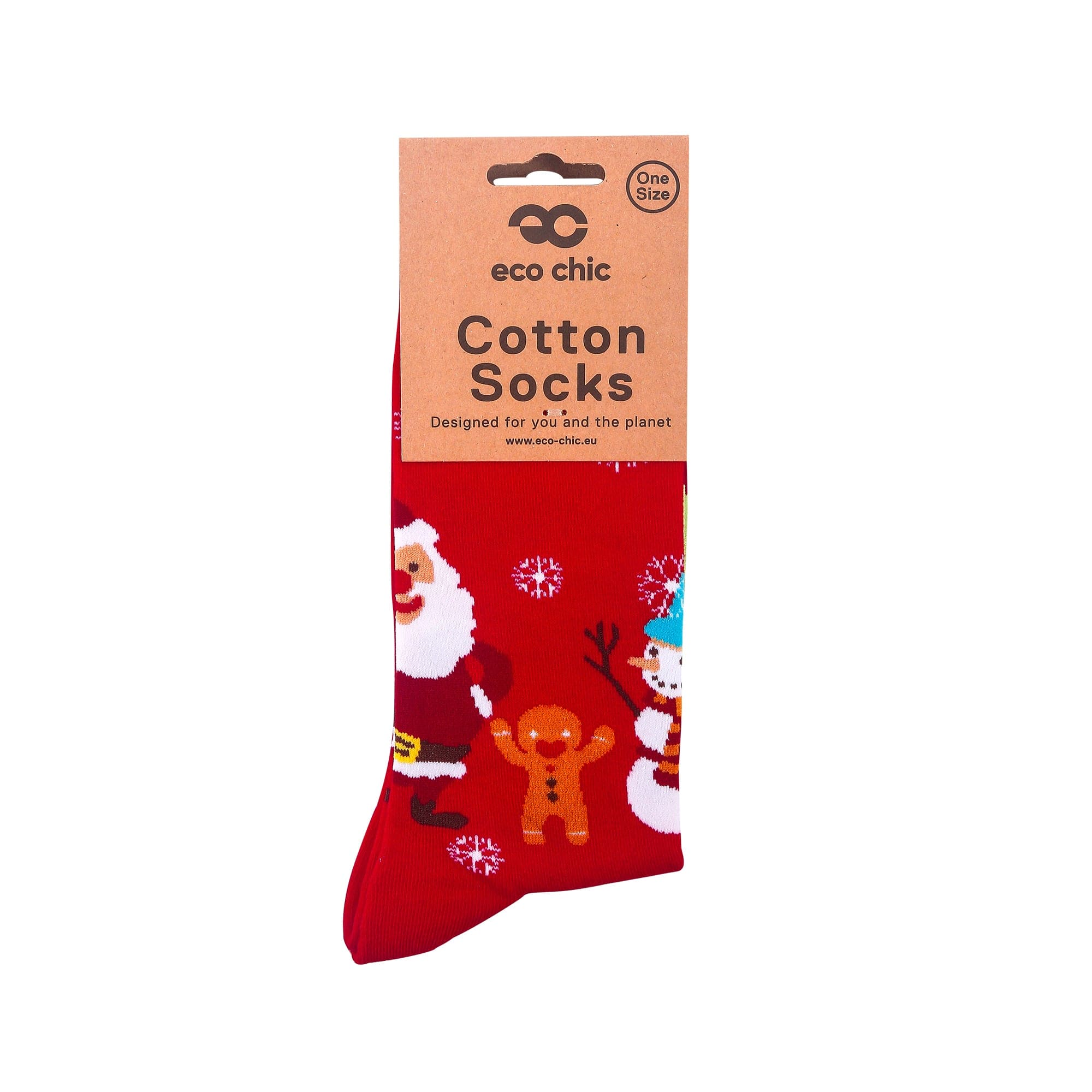 Eco Chic Eco Chic Organic Cotton Christmas Socks Xmas Party