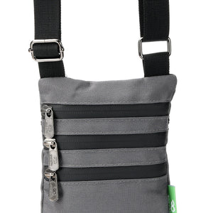 Eco Chic Retail Ltd Eco Chic Recycled Canvas Crossbody Phone Bag - Carbon