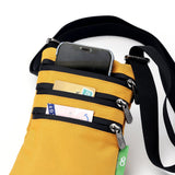 Eco Chic Retail Ltd Eco Chic Recycled Canvas Crossbody Phone Bag - Sunflower