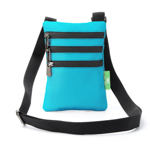 Eco Chic Eco Chic Recycled Canvas Crossbody Phone Bag - Teal