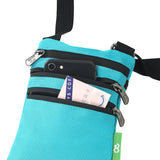 Eco Chic Eco Chic Recycled Canvas Crossbody Phone Bag - Teal