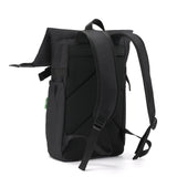 Eco Chic Retail Ltd Eco Chic Recycled Canvas Rollup Backpack - Black