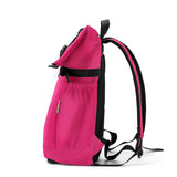 Eco Chic Eco Chic Recycled Canvas Rollup Backpack - Fuchsia