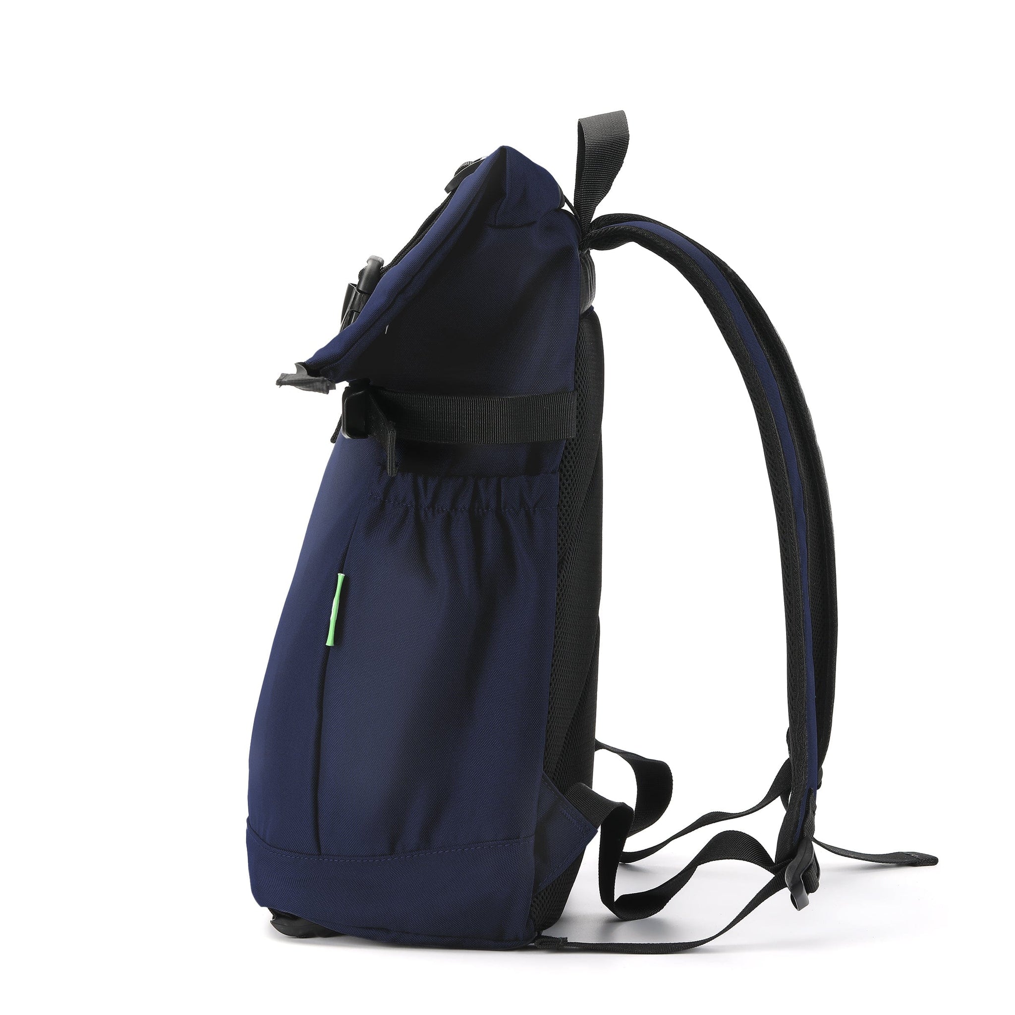 Eco Chic Retail Ltd Eco Chic Recycled Canvas Rollup Backpack - Navy