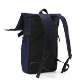 Eco Chic Retail Ltd Eco Chic Recycled Canvas Rollup Backpack - Navy