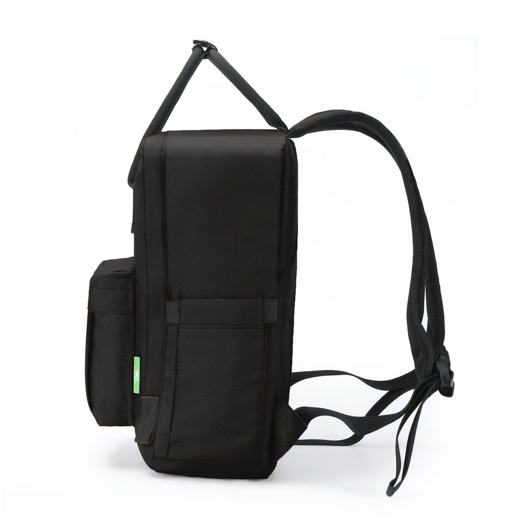 Eco Chic Recycled Canvas Top Handle Backpack - Black β Eco Chic Retail Ltd