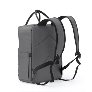 Eco Chic Retail Ltd Eco Chic Recycled Canvas Top Handle Backpack - Carbon