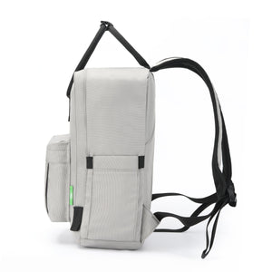 Eco Chic Retail Ltd Eco Chic Recycled Canvas Top Handle Backpack - Concrete