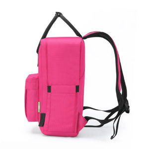 Eco Chic Eco Chic Recycled Canvas Top Handle Backpack - Fuchsia