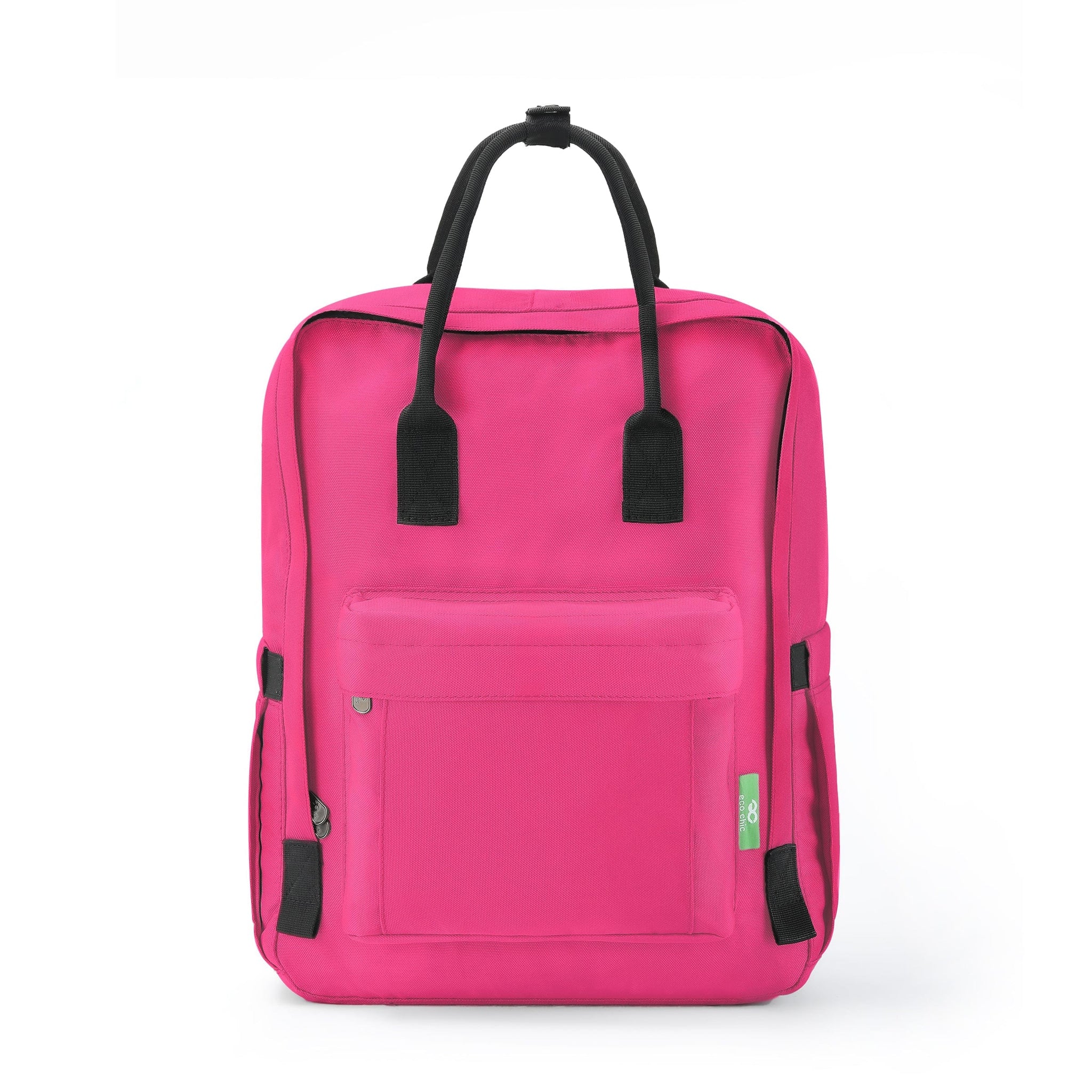 Eco Chic Eco Chic Recycled Canvas Top Handle Backpack - Fuchsia