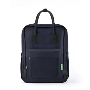 Eco Chic Retail Ltd Eco Chic Recycled Canvas Top Handle Backpack - Navy