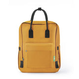 Eco Chic Retail Ltd Eco Chic Recycled Canvas Top Handle Backpack - Sunflower