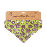 Eco Chic Eco Chic Recycled Dog Bandana - Cute Sheep Green