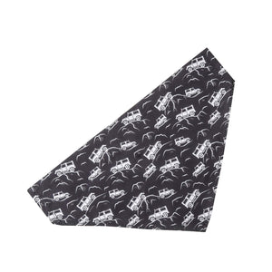 Eco Chic Eco Chic Recycled Dog Bandana - Landrovers Black