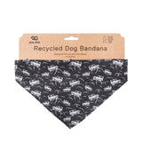 Eco Chic Eco Chic Recycled Dog Bandana - Landrovers Black