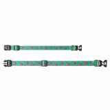 Eco Chic Eco Chic Recycled Dog Collar - Highland Cow Teal