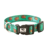 Eco Chic Large Eco Chic Recycled Dog Collar - Highland Cow Teal