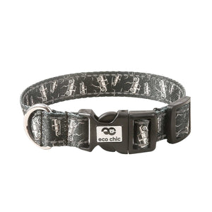 Eco Chic Large Eco Chic Recycled Dog Collar - Landrovers Black