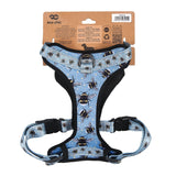 Eco Chic Eco Chic Recycled Dog Harness - Bumble Bees Blue