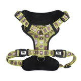 Eco Chic Eco Chic Recycled Dog Harness - Cute Sheep Green