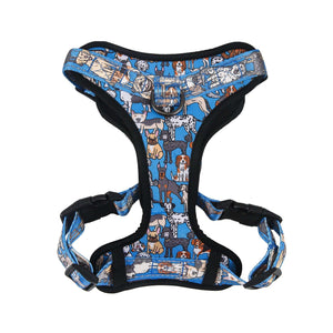 Eco Chic Eco Chic Recycled Dog Harness - Dogs Blue