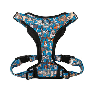 Eco Chic Eco Chic Recycled Dog Harness - Dogs Blue