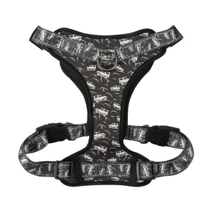 Eco Chic Eco Chic Recycled Dog Harness - Landrovers Black