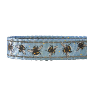 Eco Chic Eco Chic Recycled Dog Lead - Bumble Bees Blue