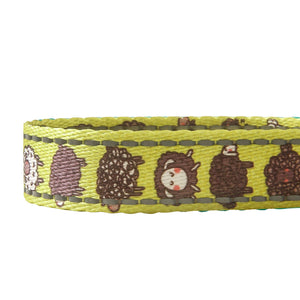 Eco Chic Eco Chic Recycled Dog Lead - Cute Sheep Green