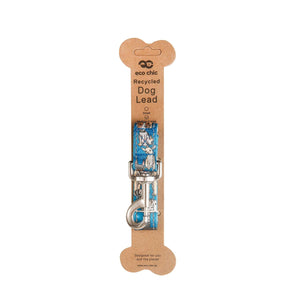 Eco Chic Eco Chic Recycled Dog Lead - Dogs Blue