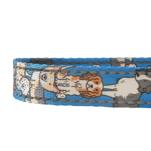 Eco Chic Eco Chic Recycled Dog Lead - Dogs Blue