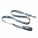 Eco Chic Medium/Large Eco Chic Recycled Dog Lead - Dogs Blue