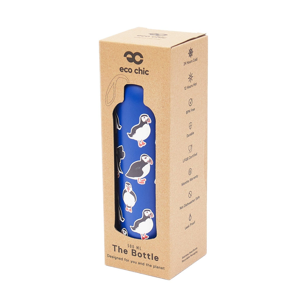 Eco Chic Eco Chic Thermal Bottle Puffins