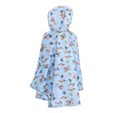 Eco Chic Eco Chic Waterproof Foldable Adult Poncho Blue Tits